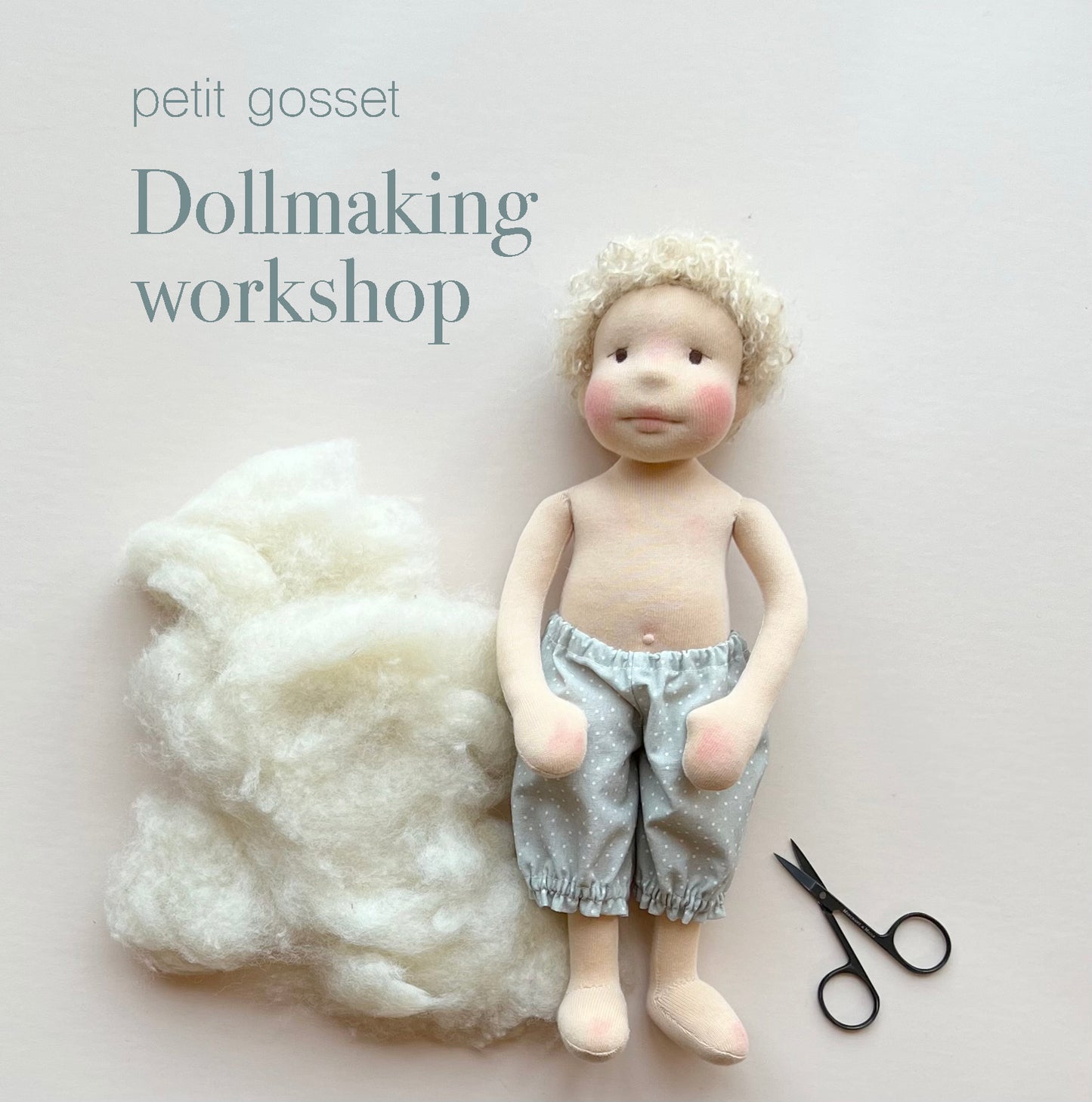 Online Dollmaking Class - Full Course - - March 8 - April 5